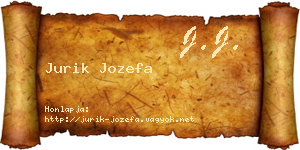 Jurik Jozefa névjegykártya